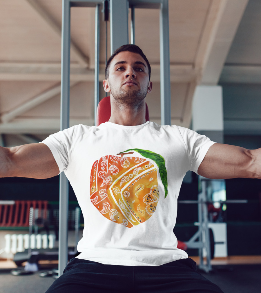 Peach Paisley Pattern Please T-Shirt