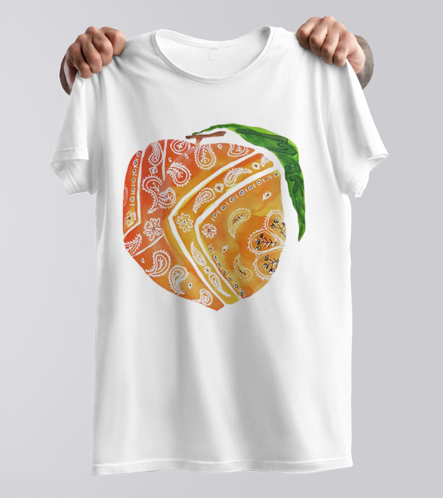 Peach Paisley Pattern Please T-Shirt