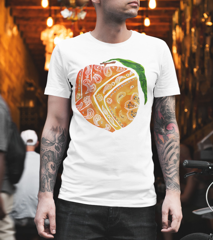 Peach Paisley Pattern Please T-Shirt