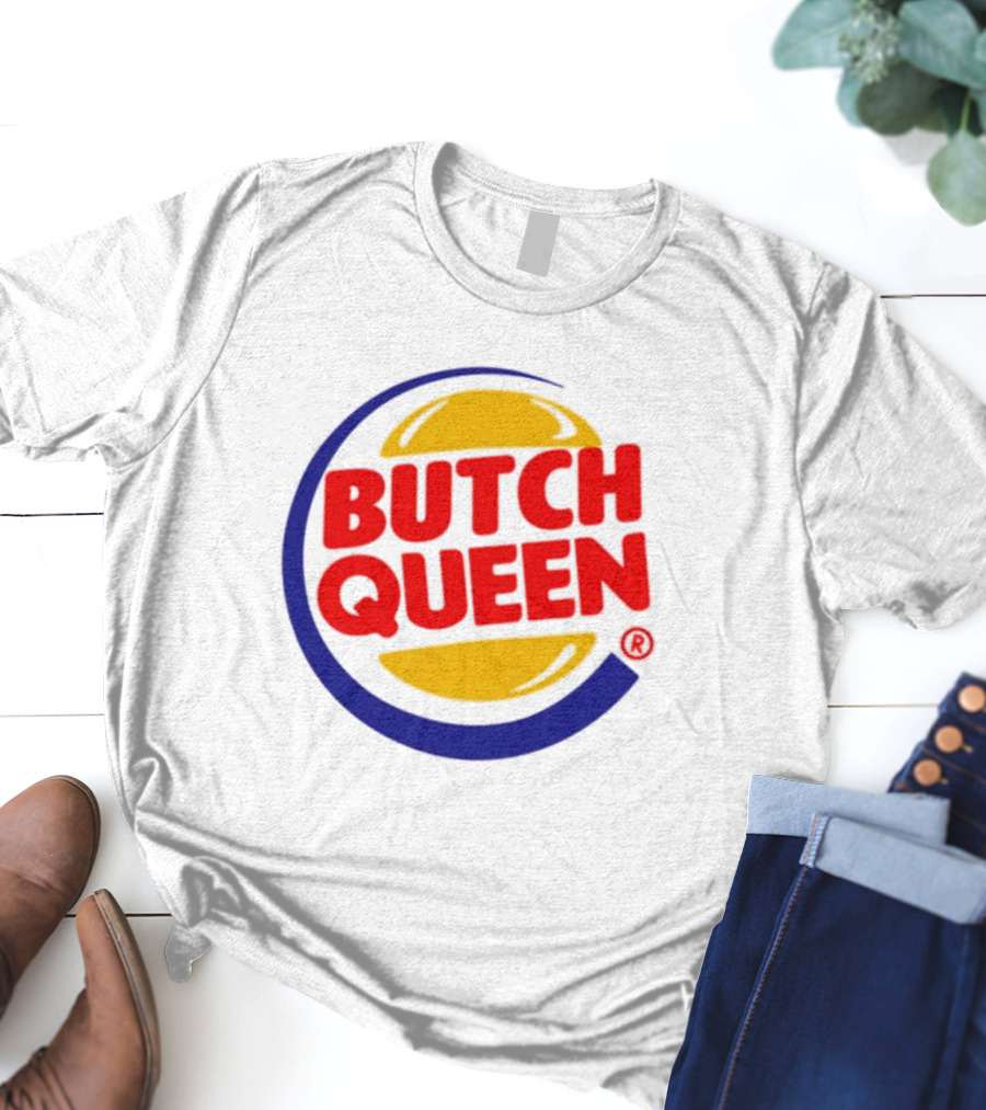 Rickhoeins Butch Queen Retro Fast Food Logo Style T-Shirt