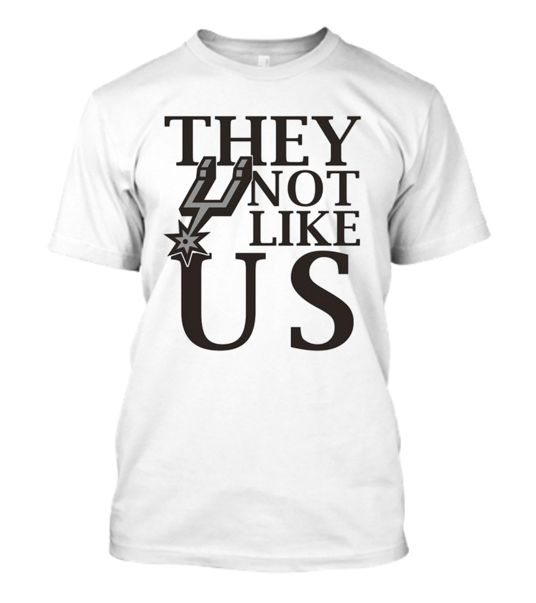 San Antonio Spurs They Not Like Us With Iconic Spur Symbol T-Shirt