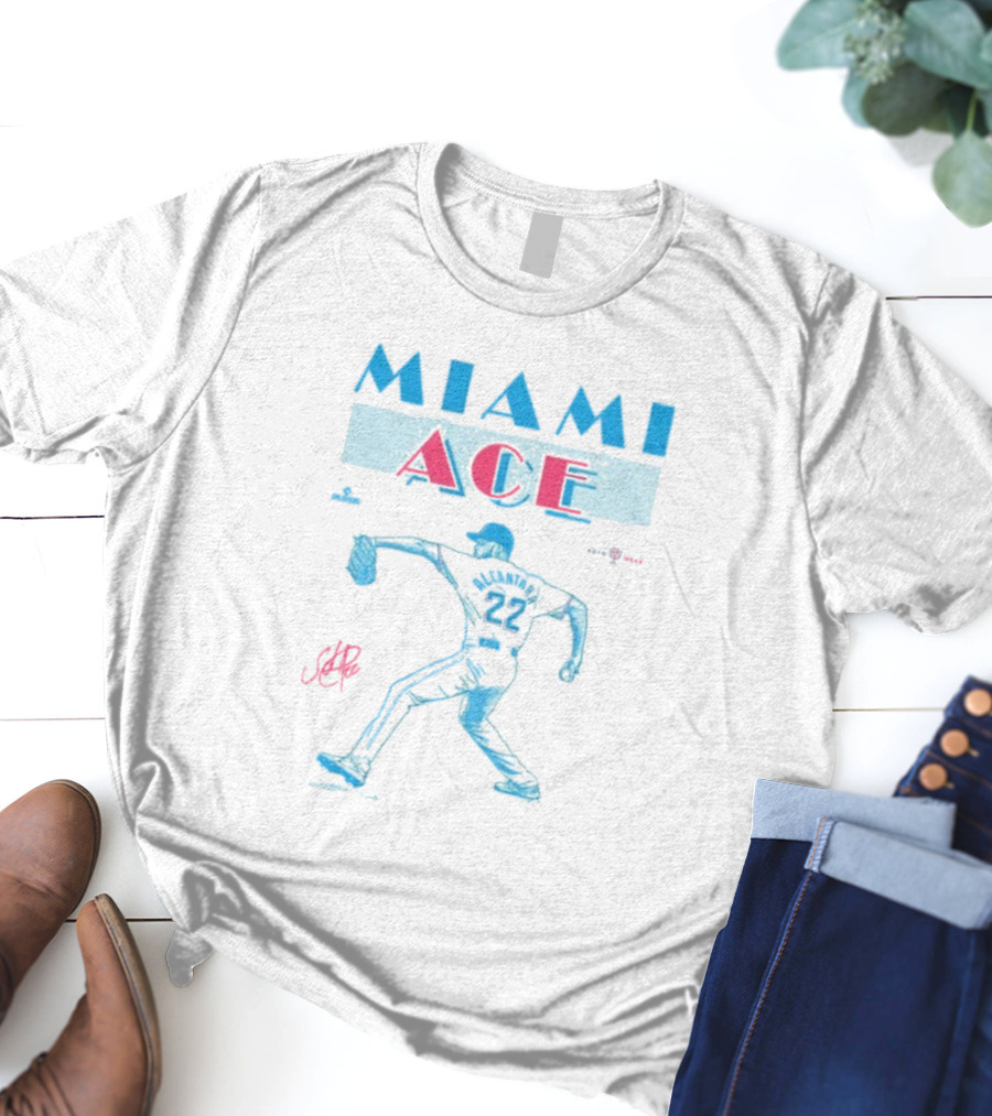 ```Sandy Alcántara 22 Miami Ace Miami Marlins``` T-Shirt