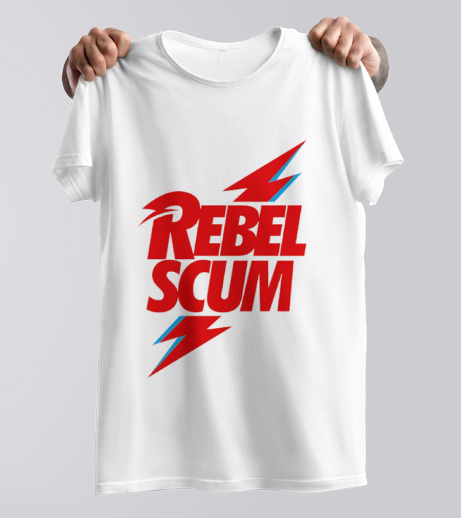 Rebel Scum Red Bold Lightning Letters T-Shirt