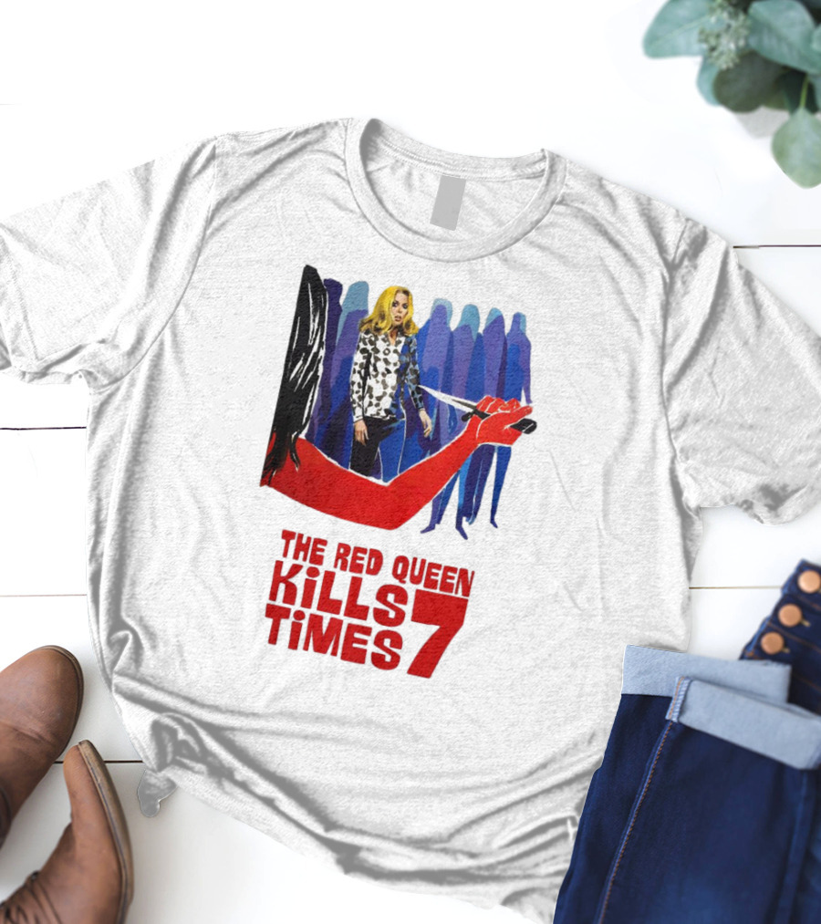 The Red Queen Kills Seven Times Red Arm Woman And Figures T-Shirt