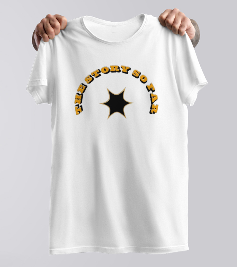 The Story So Far Star Outline Arch Yellow Text T-Shirt