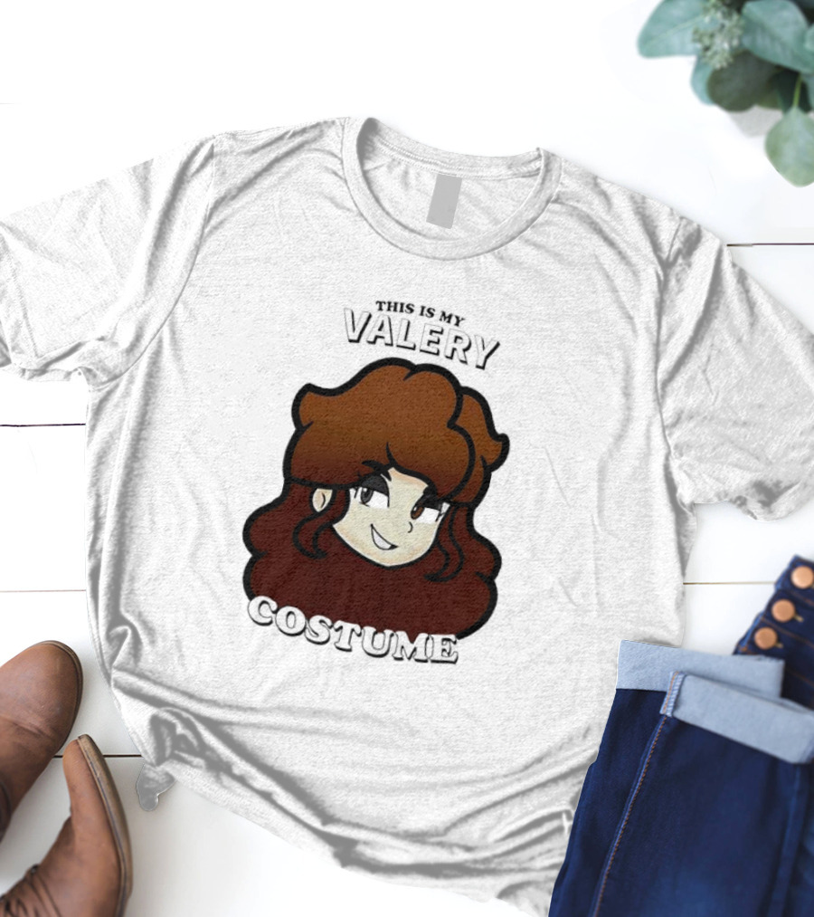 This Is My Valery Costume Cartoon Character Face T-Shirt
