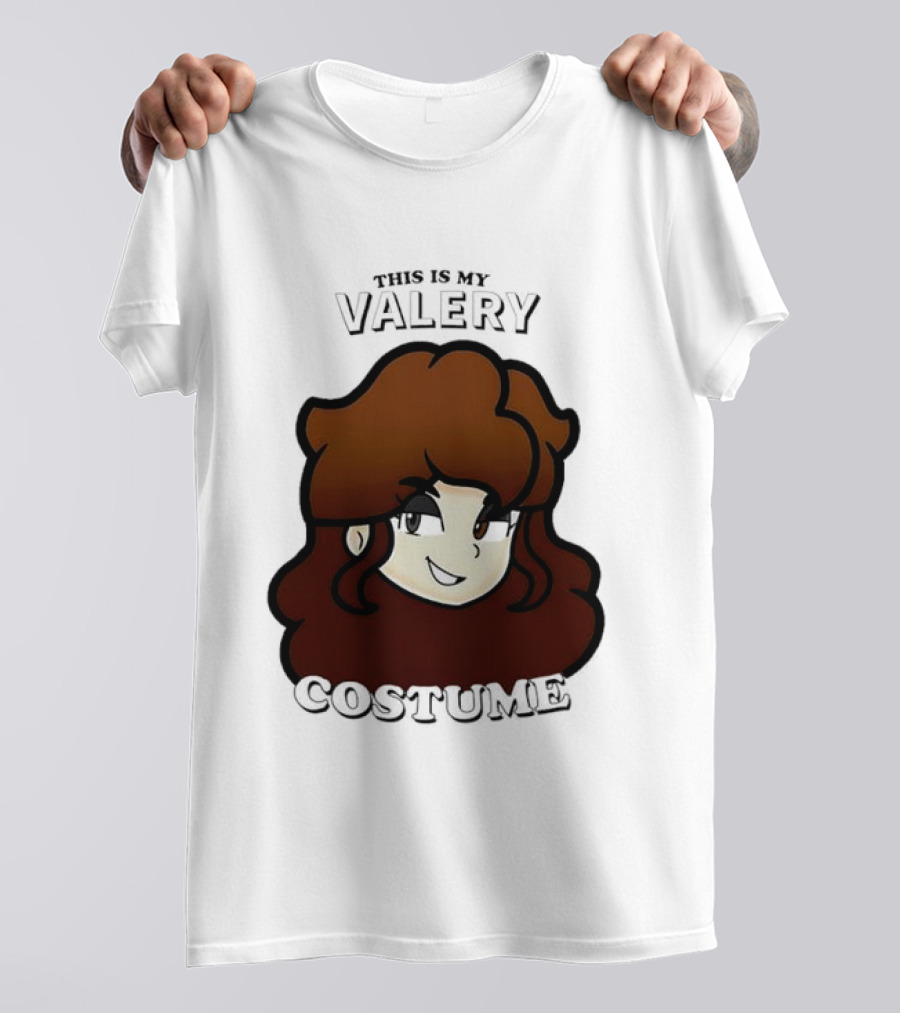 This Is My Valery Costume Cartoon Character Face T-Shirt
