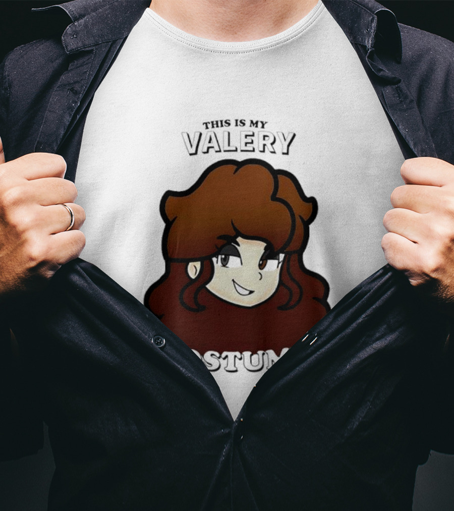 This Is My Valery Costume Cartoon Character Face T-Shirt