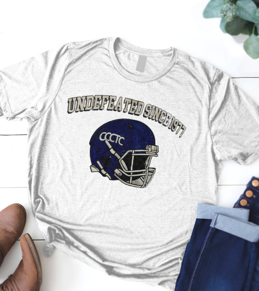 Undefeated Since 1977 CCCTC Football Helmet T-Shirt