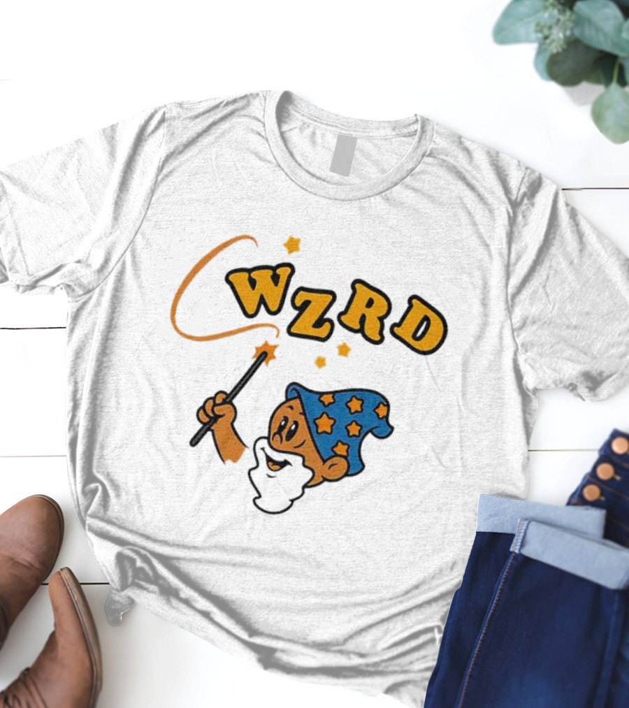 Wzrd Wizard Hat Stars And Wand Graphic T-Shirt