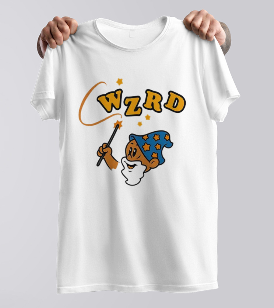 Wzrd Wizard Hat Stars And Wand Graphic T-Shirt