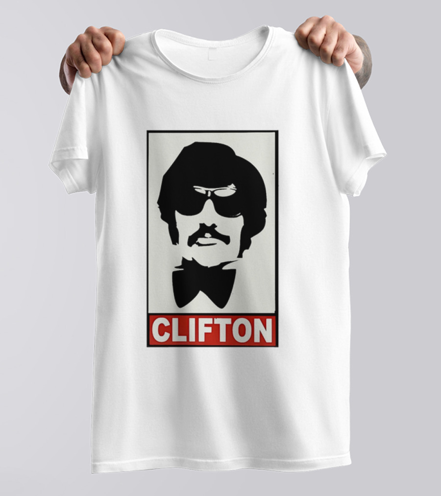 CLIFTON Sunglasses Moustache Red Box Style T-Shirt