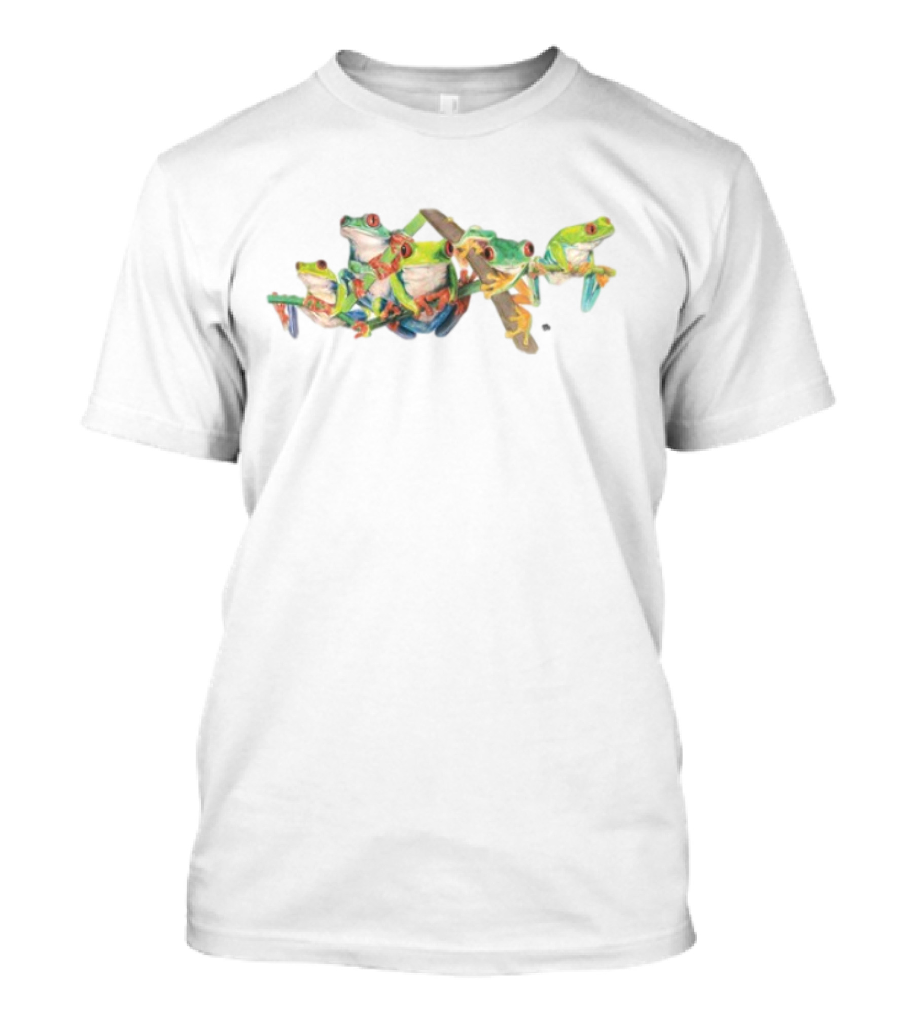 Tree Frogs Colorful Vibrant Multicolored Frogs T-Shirt