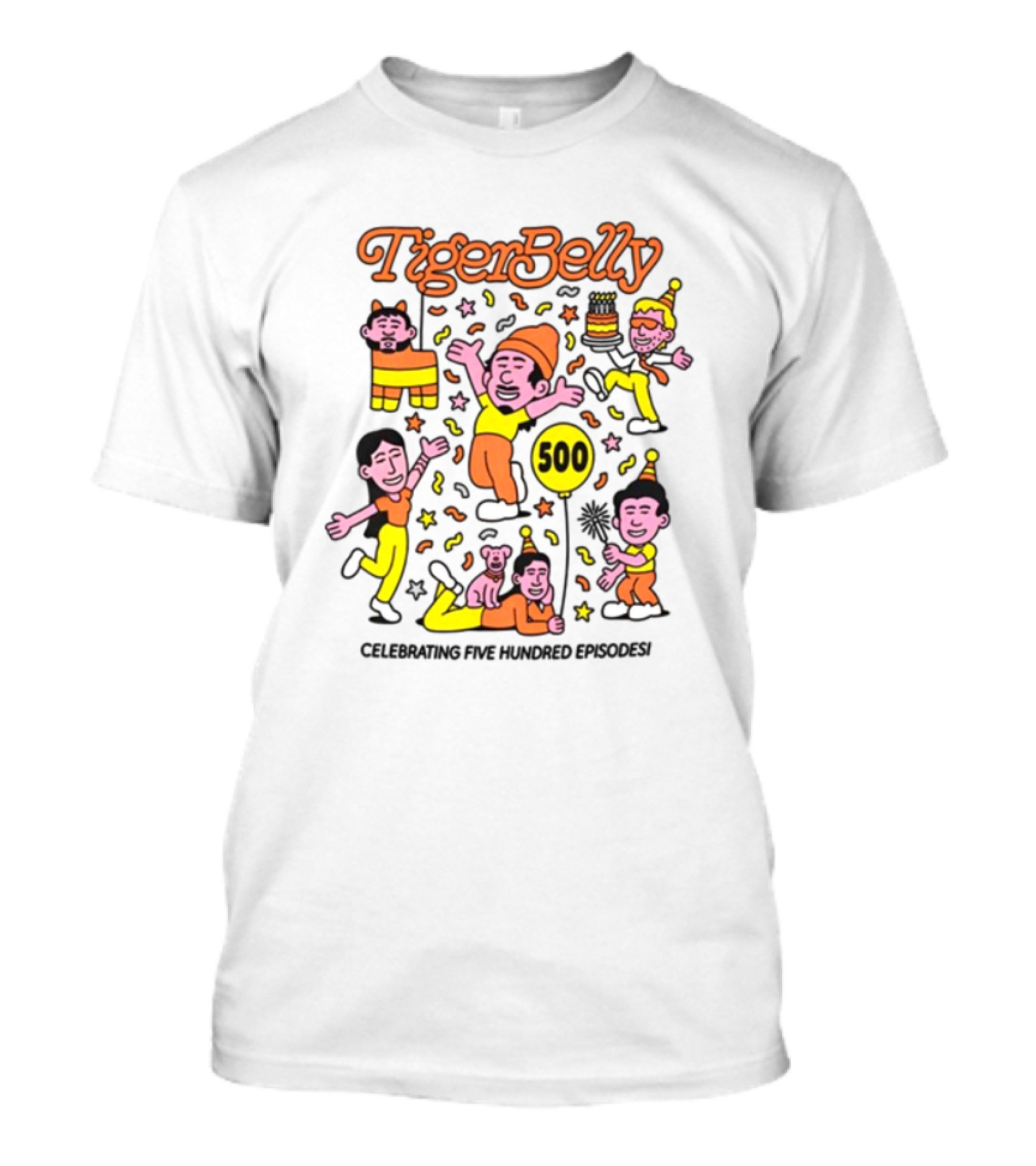 TigerBelly Celebrating 500 Episodes T-Shirt