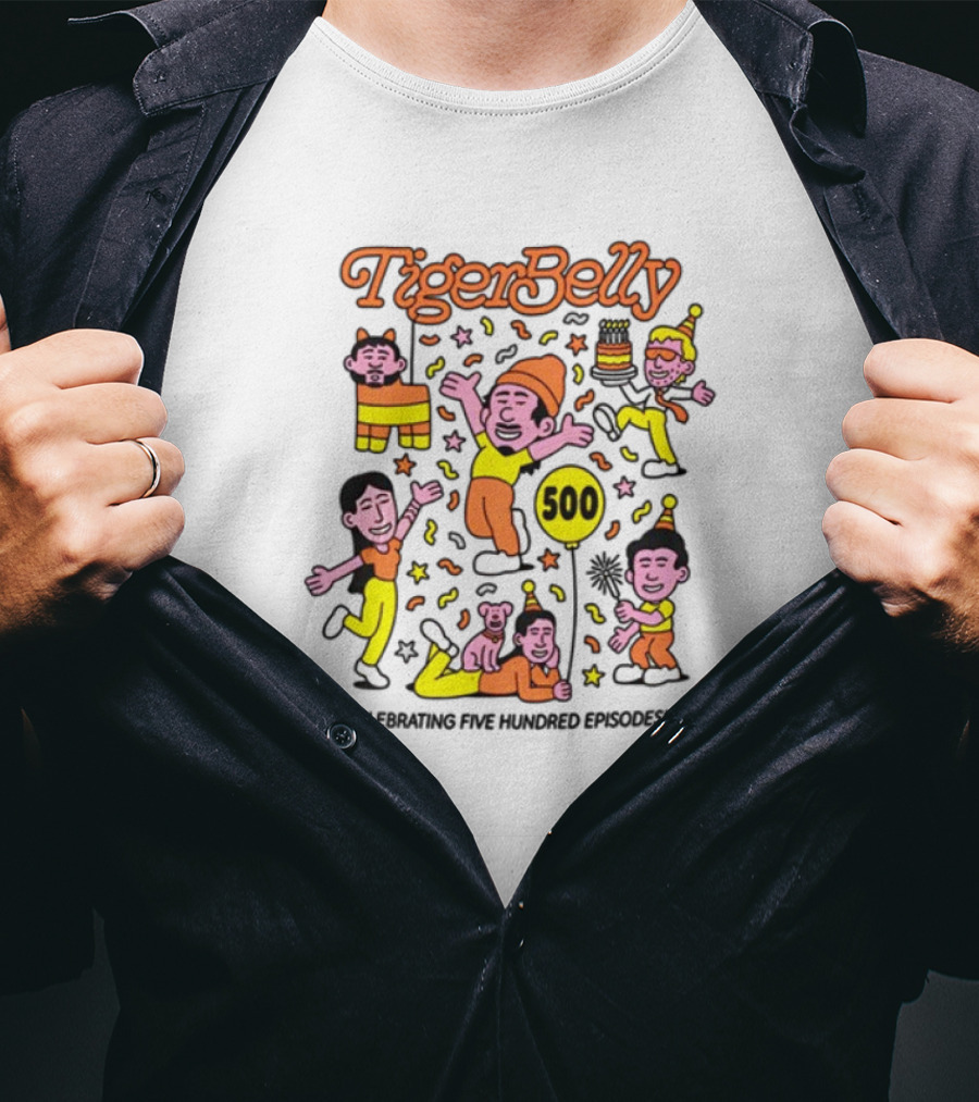 TigerBelly Celebrating 500 Episodes T-Shirt