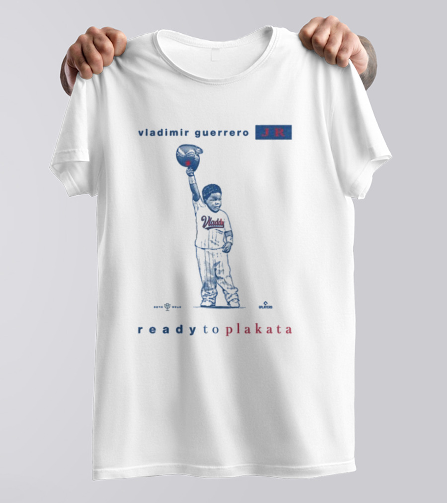 Vladimir Guerrero Jr Ready To Plakata Baseball Player Holding Ball T-Shirt