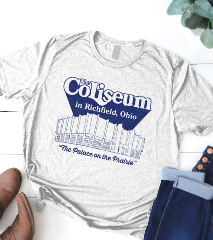 The Coliseum In Richfield Ohio Palace On The Prairie Outline T-Shirt