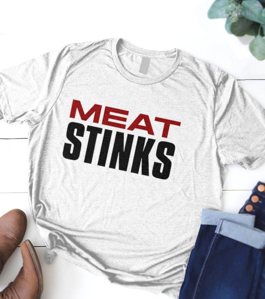 The Conners Darlene Conner Meat Stinks Bold Red Lettering T-Shirt