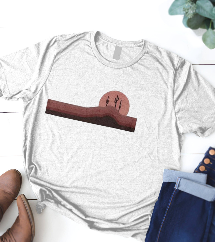 The Thundermans Undercover Chloe Desert Cactus Sunset Scene With Hills And Cacti T-Shirt