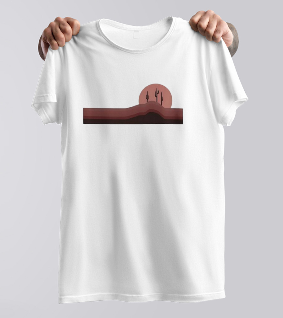 The Thundermans Undercover Chloe Desert Cactus Sunset Scene With Hills And Cacti T-Shirt