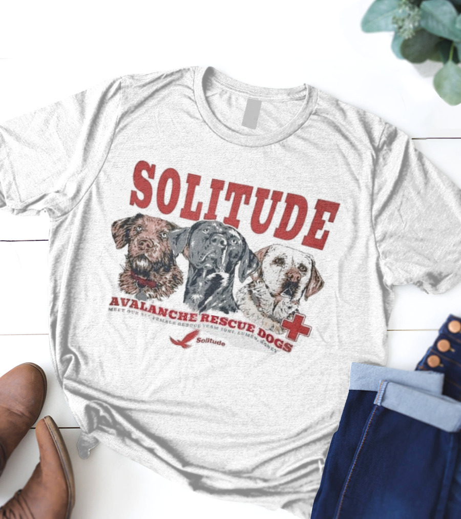Solitude Avalanche Rescue Dogs Cross Team Joni Lumen Honey T-Shirt
