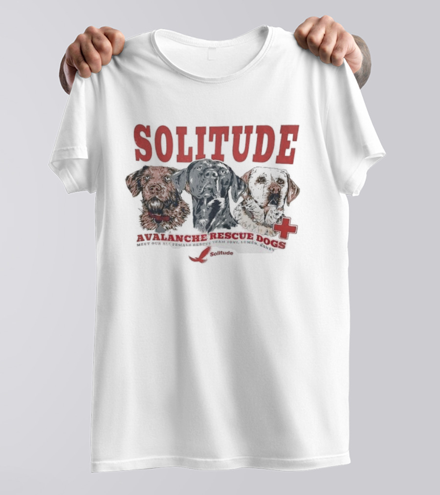 Solitude Avalanche Rescue Dogs Cross Team Joni Lumen Honey T-Shirt