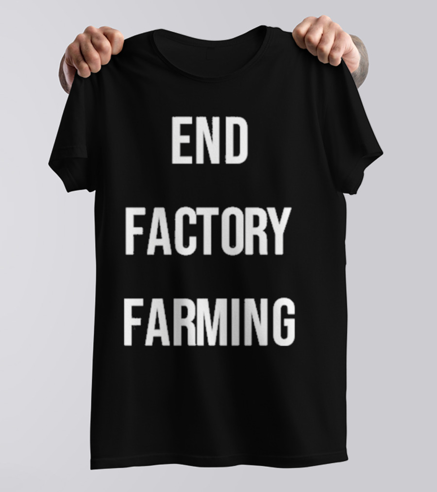 John Oberg End Factory Farming Vintage Activist Campaign T-Shirt