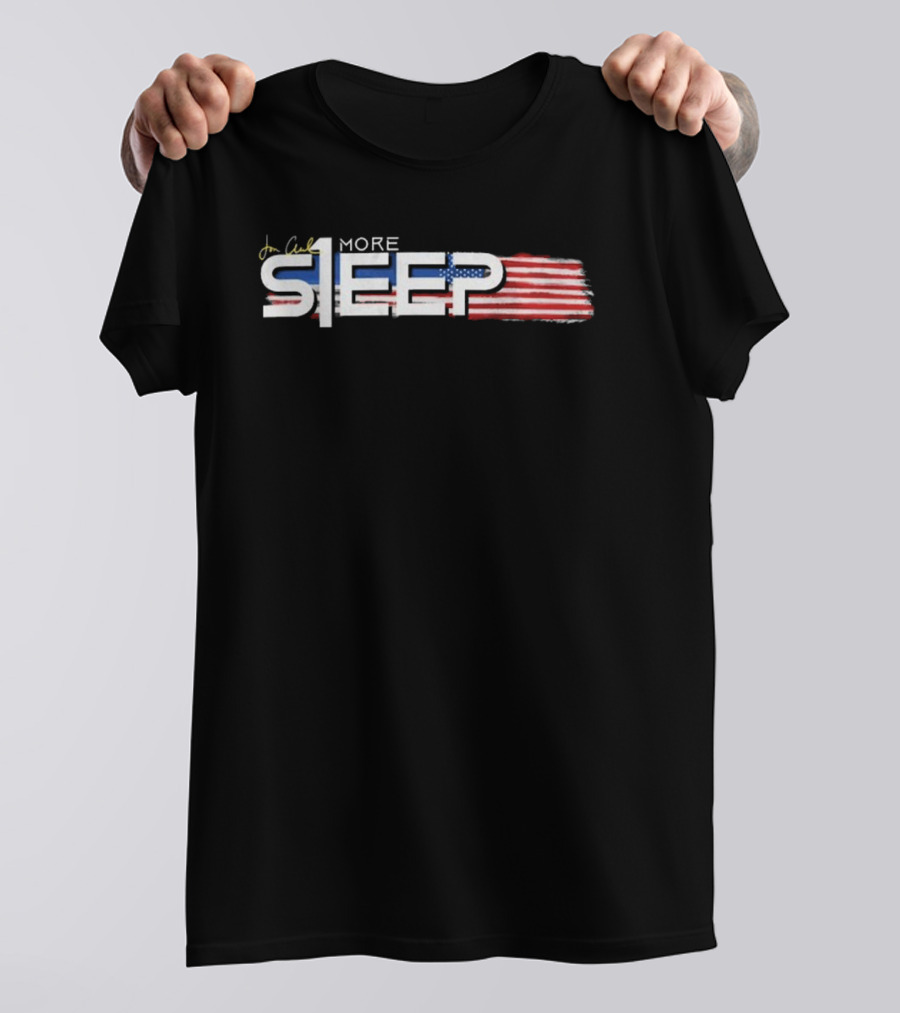 Jon Anik One More Sleep USA Flag Theme Design T-Shirt