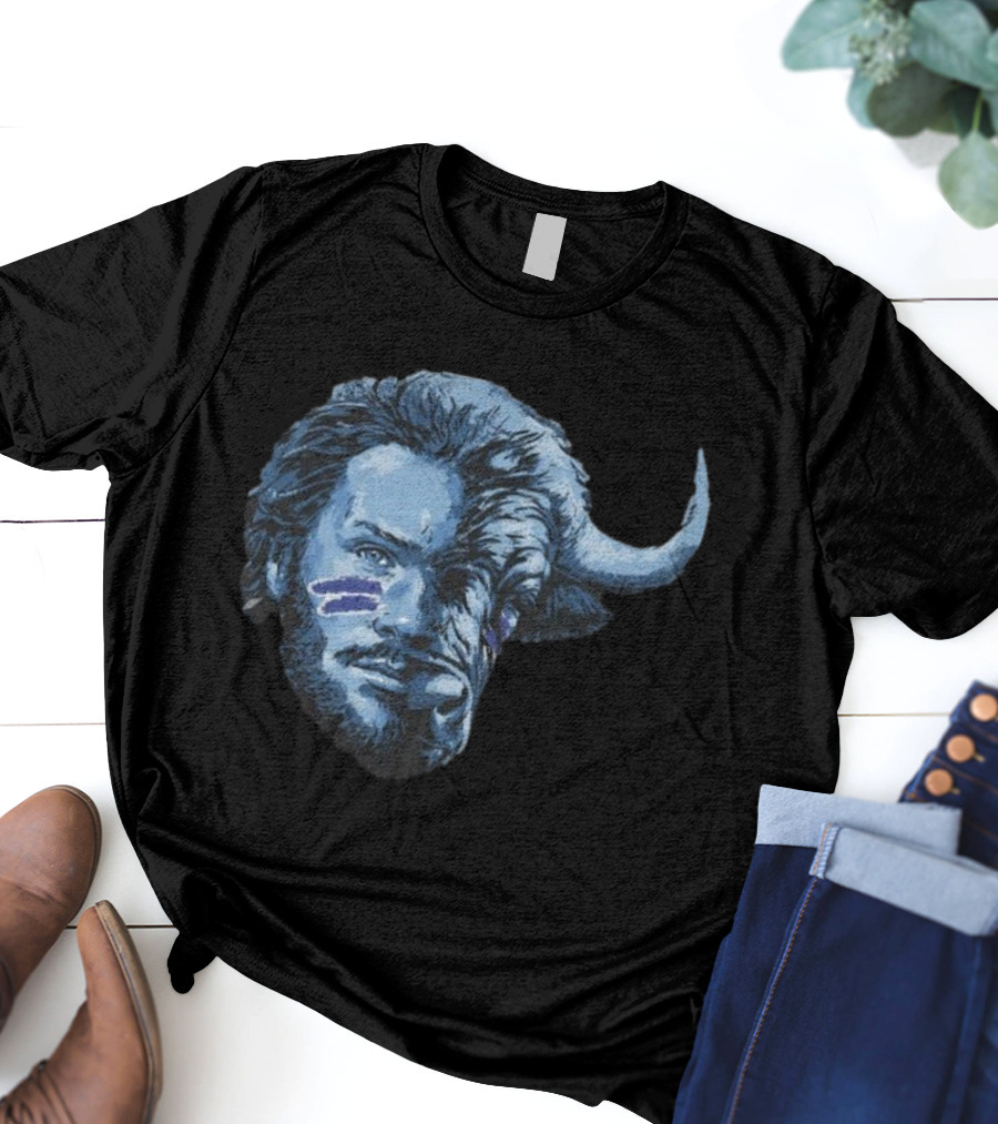 Josh Allen Buffalo Hybrid Face T-Shirt
