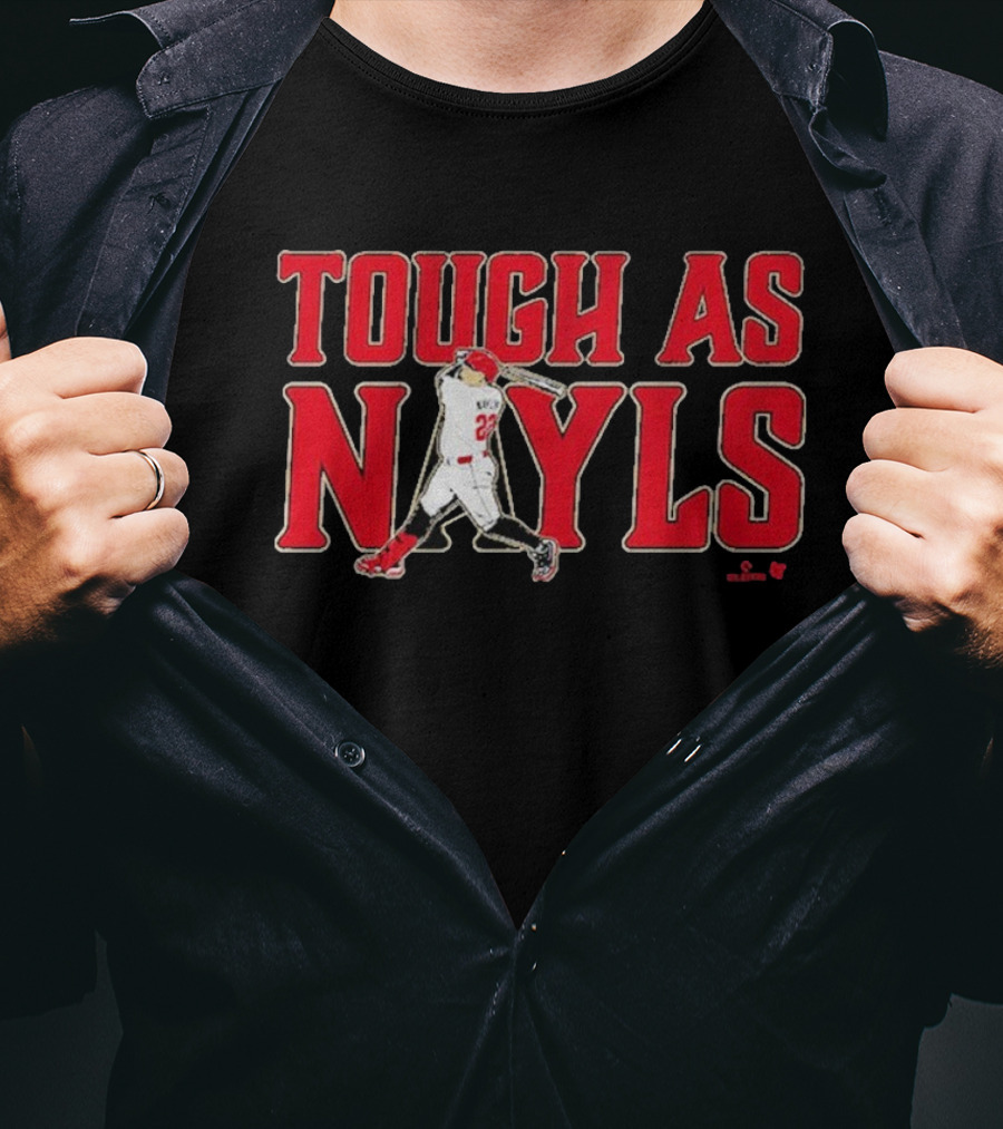 Tough As Nayls Josh Naylor 22 Swing Baseball Player T-Shirt