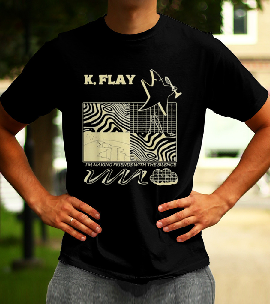 K.Flay I’m Making Friends With Silence Star Pattern 2025 Tour T-Shirt