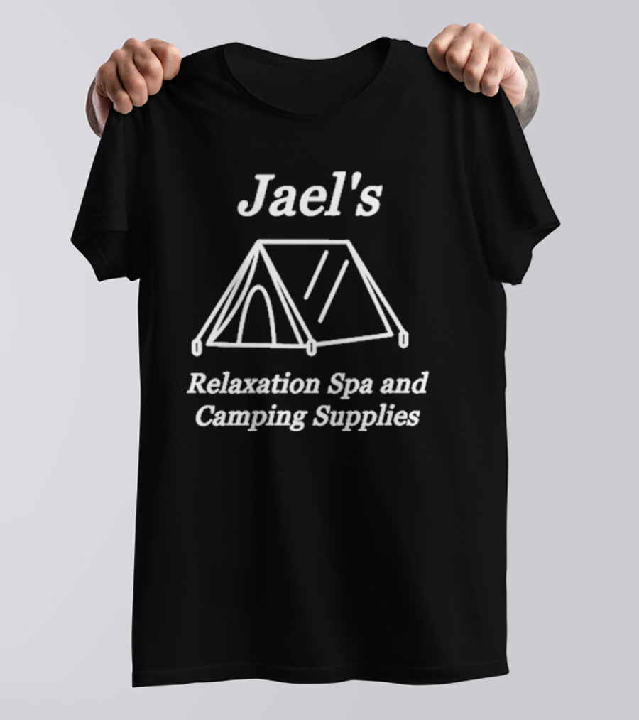 Jael's Relaxation Spa And Camping Supplies Tent Illustration T-Shirt