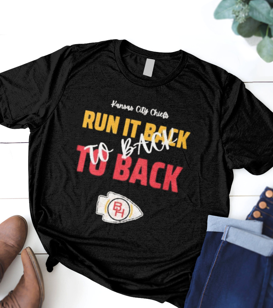Kansas City Chiefs Run It Back To Back To Back T-Shirt