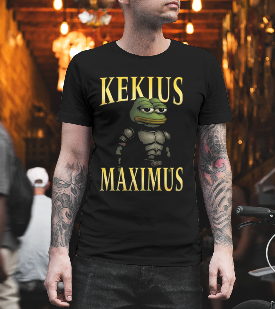 Kekius Maximus Gladiator Frog Armor T-Shirt
