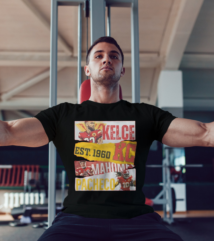 Kelce Mahomes Pacheco KC Est 1960 T-Shirt
