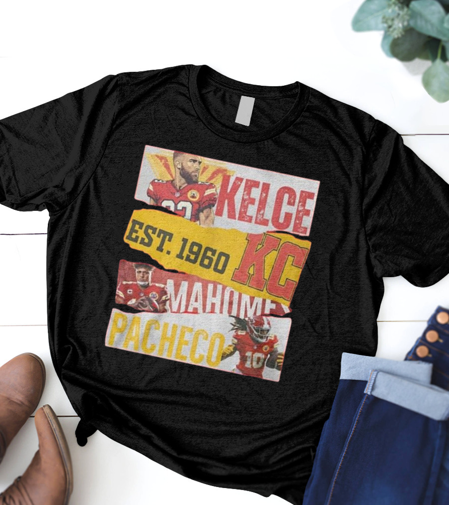 Kelce Mahomes Pacheco KC Est 1960 T-Shirt