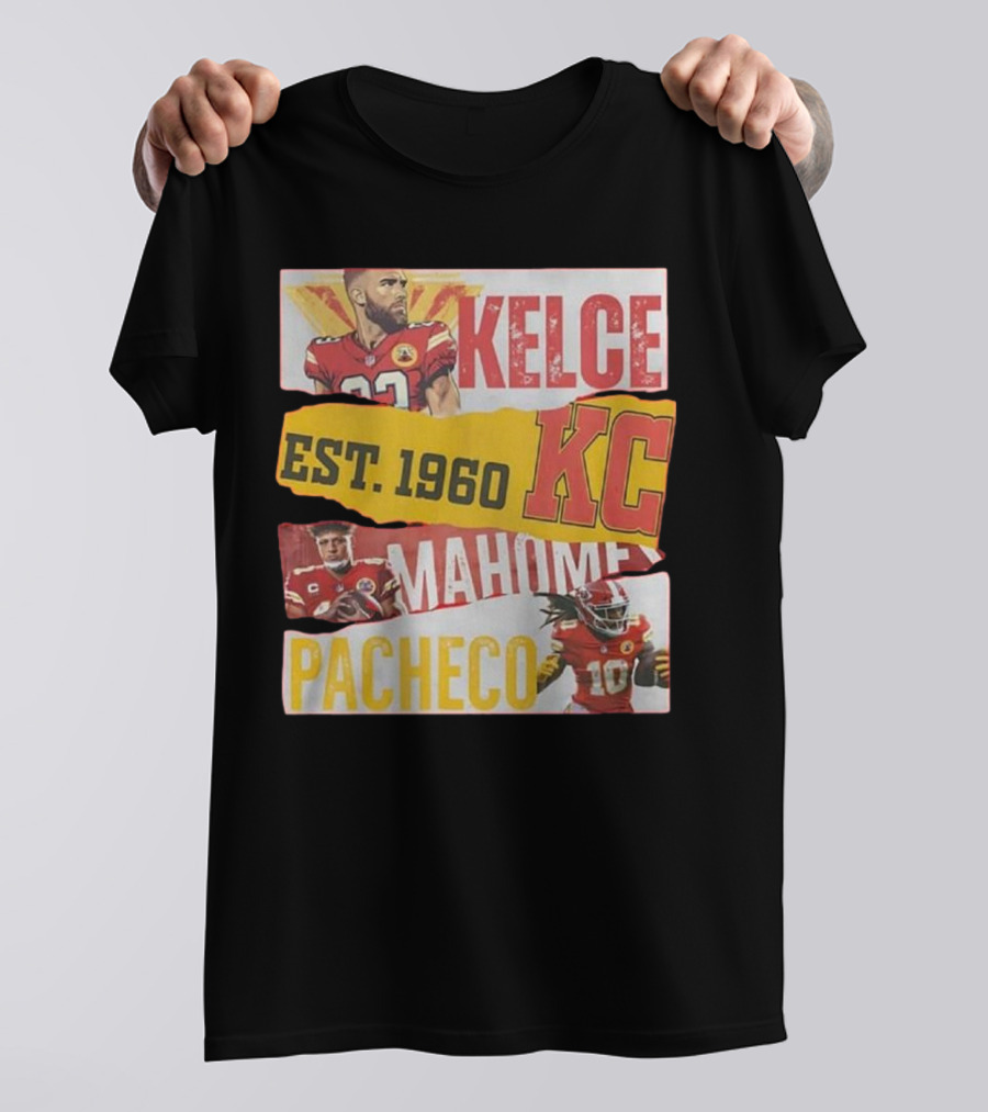 Kelce Mahomes Pacheco KC Est 1960 T-Shirt