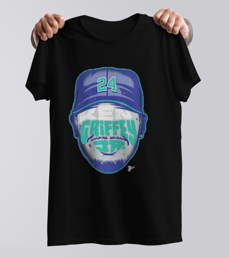 Ken Griffey Jr. 24 Seattle Mariners Vintage Silhouette T-Shirt