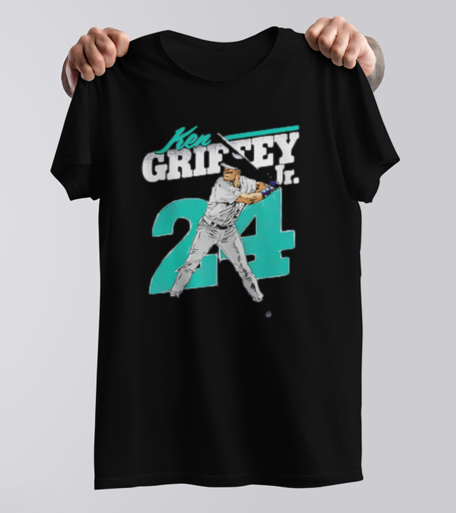 Ken Griffey Jr. Seattle Mariners 24 Retro Vintage Baseball Player T-Shirt