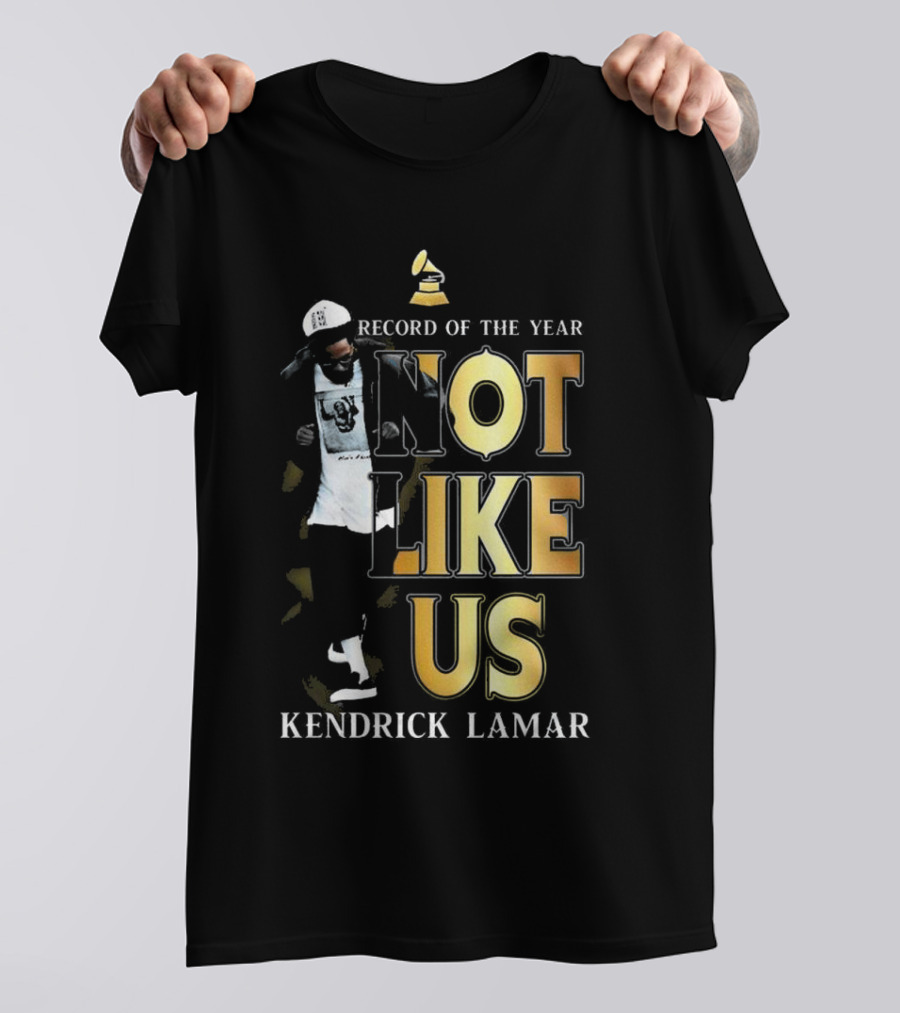 Kendrick Lamar Not Like Us Record Of The Year Grammy T-Shirt