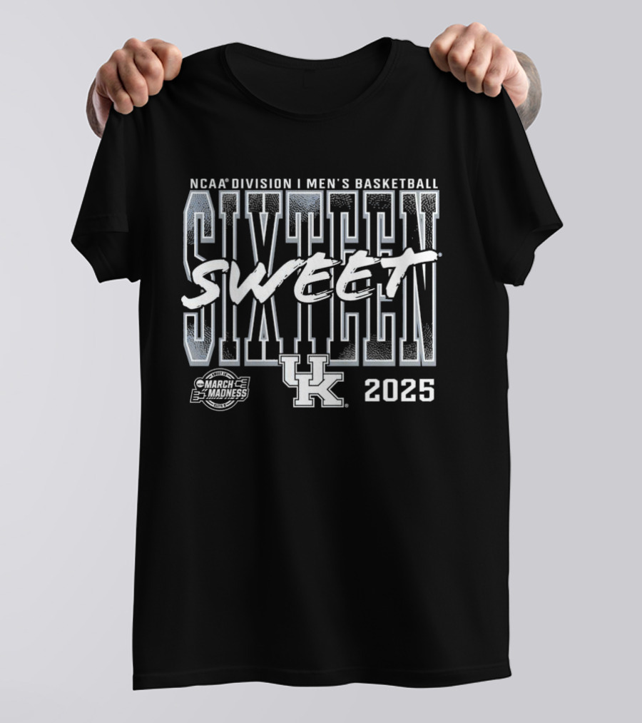 NCAA Division I Men's Basketball Sweet Sixteen Kentucky 2025 March Madness T-Shirt