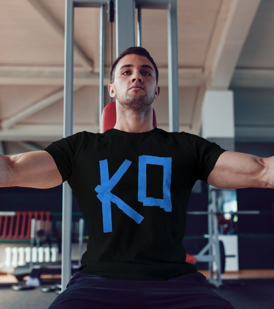 KO Martial Arts Blue Belt Letters T-Shirt