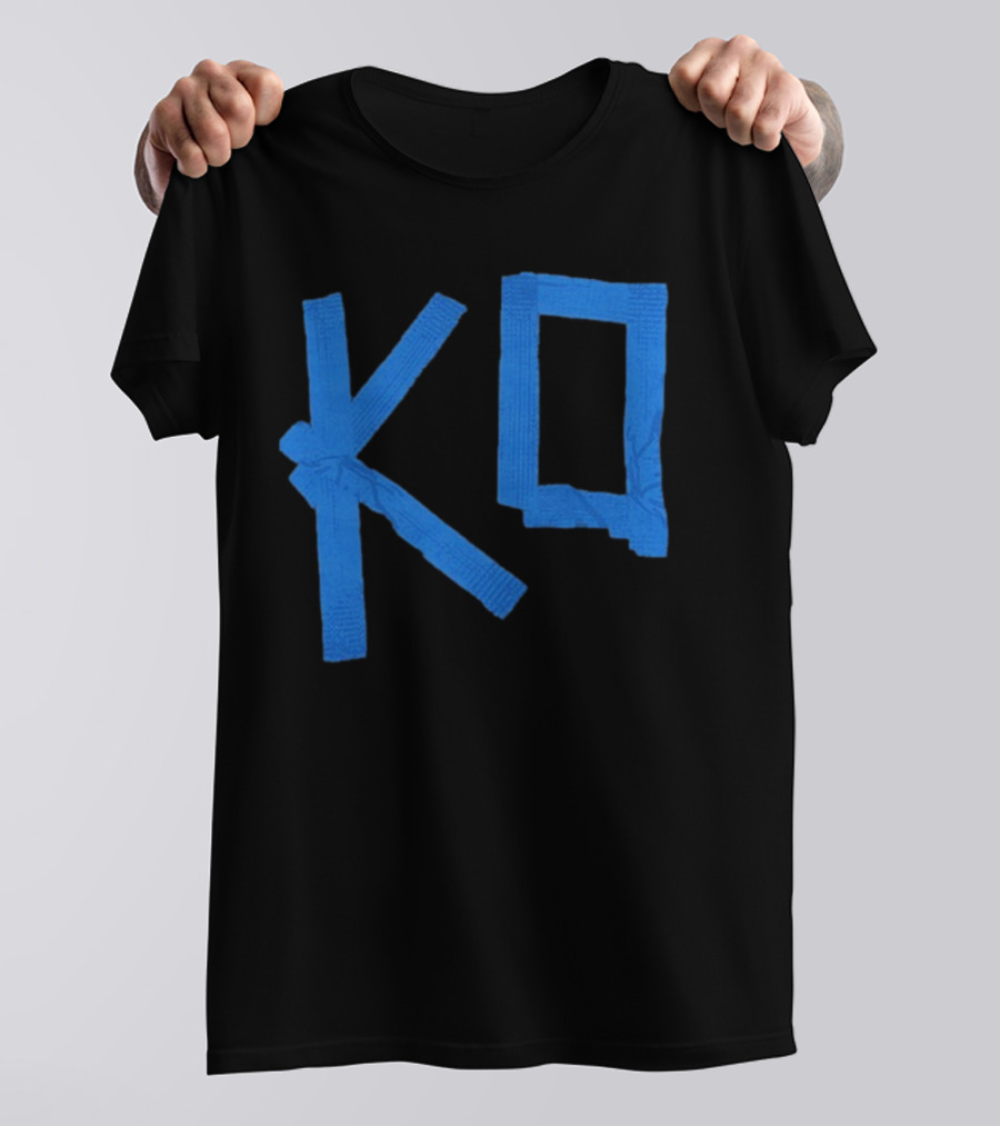 KO Martial Arts Blue Belt Letters T-Shirt
