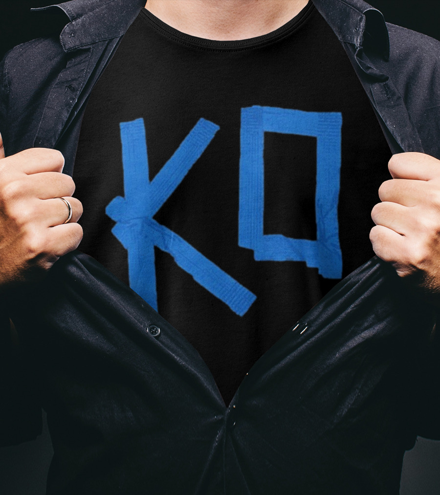KO Martial Arts Blue Belt Letters T-Shirt