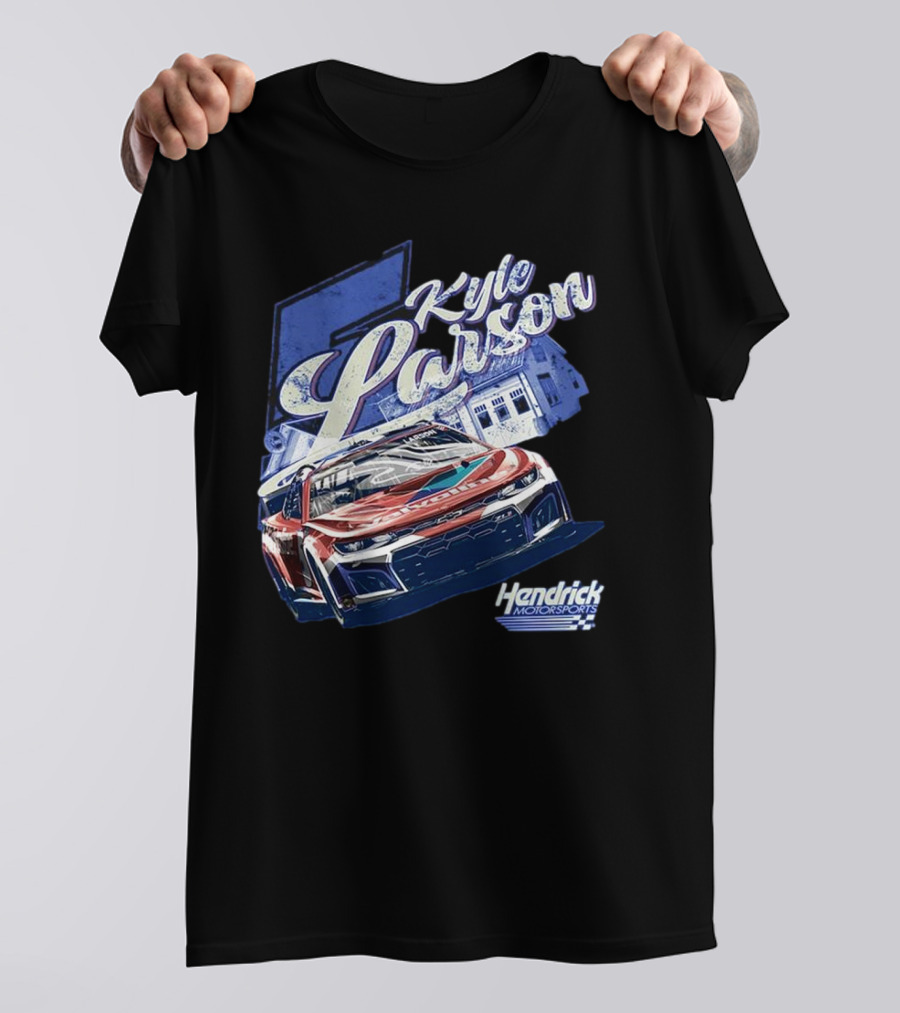 Kyle Larson Hendrick Motorsports Valvoline Racing Car T-Shirt