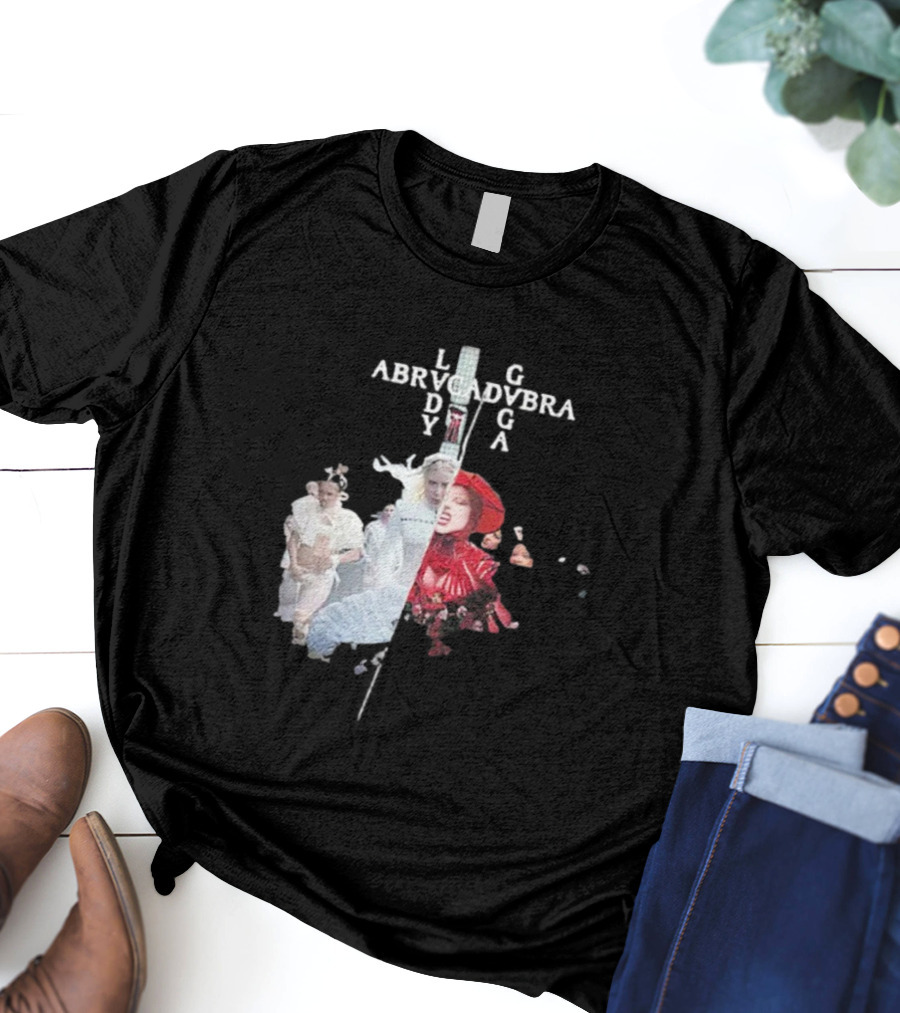 Lady Gaga Abracadabra Collage Fashion Art Style T-Shirt