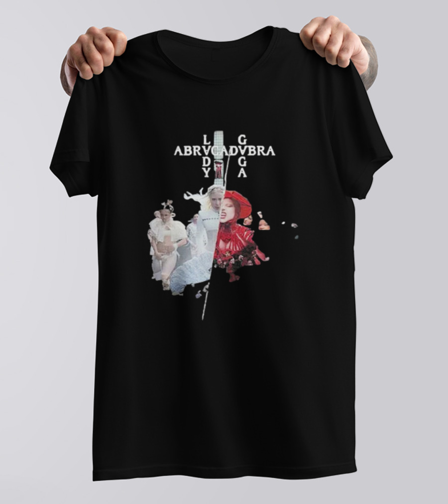Lady Gaga Abracadabra Collage Fashion Art Style T-Shirt