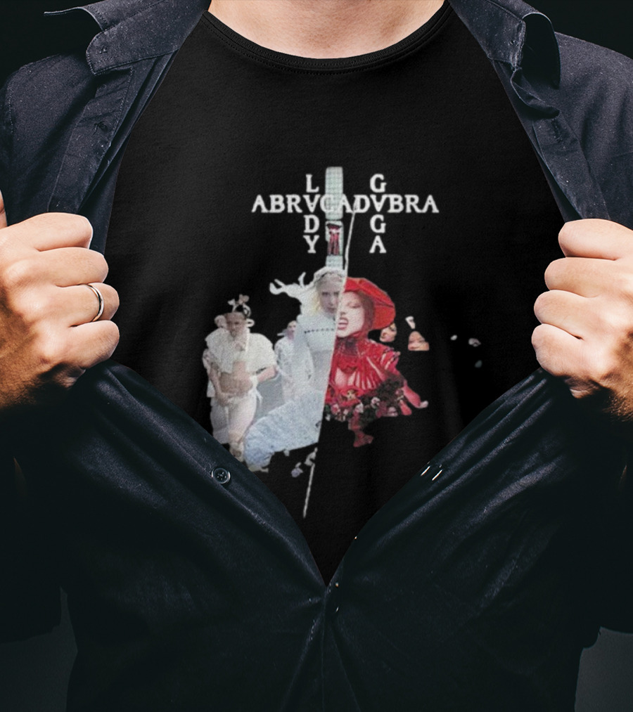 Lady Gaga Abracadabra Collage Fashion Art Style T-Shirt