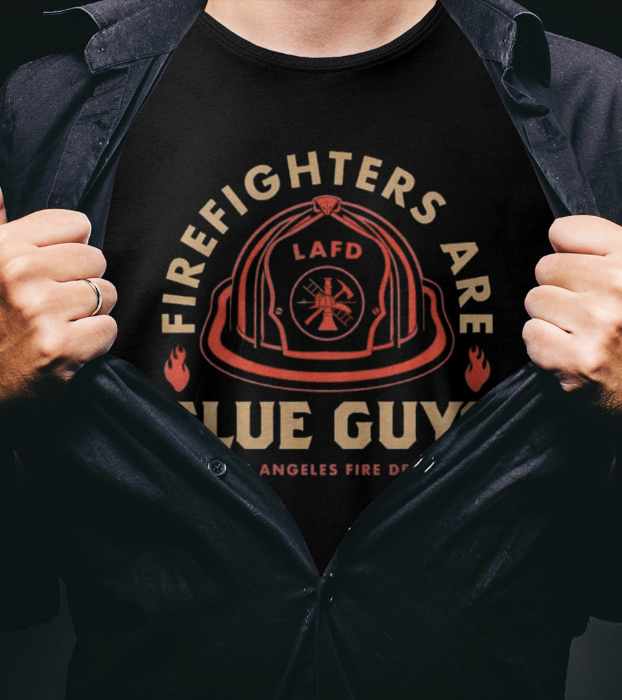 LAFD Firefighters Are Glue Guys Los Angeles Fire Dept T-Shirt