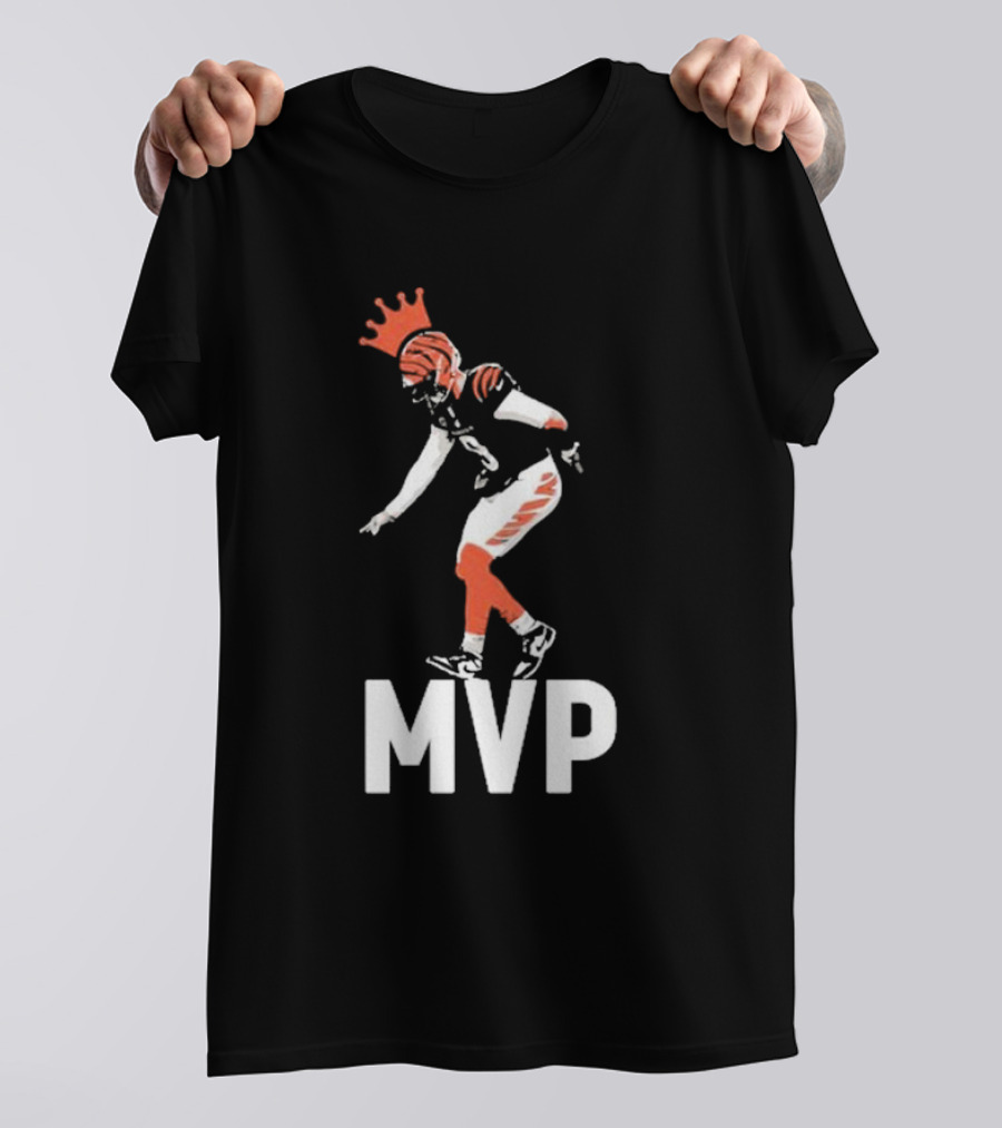 Lfg Cincy Jackpot Joey Mvp Football Player Illustration With Crown T-Shirt